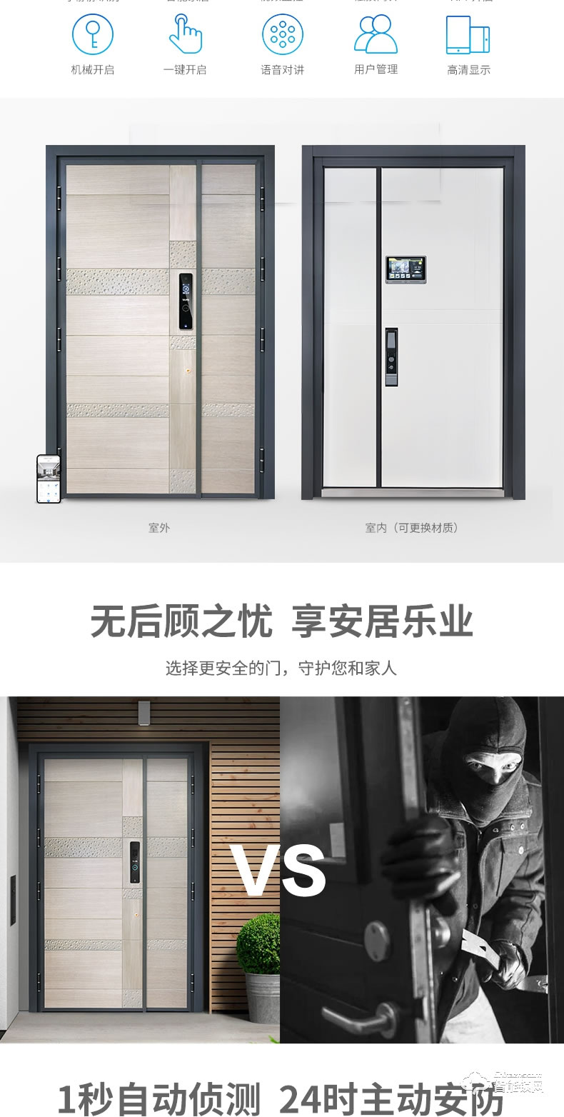 菲马仕智能门 S500家用防盗门入户门智能大门