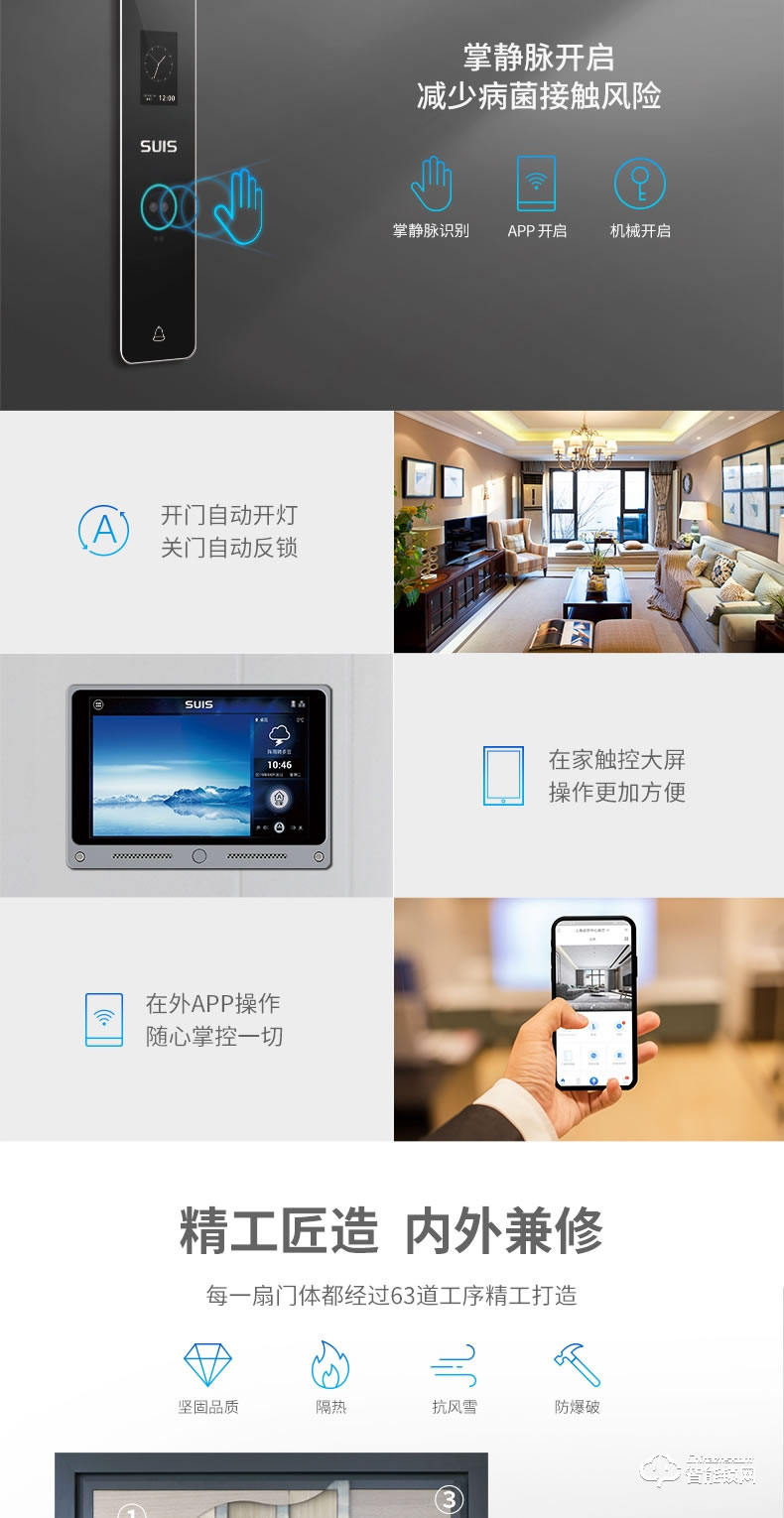 菲马仕智能门 S500家用防盗门入户门智能大门